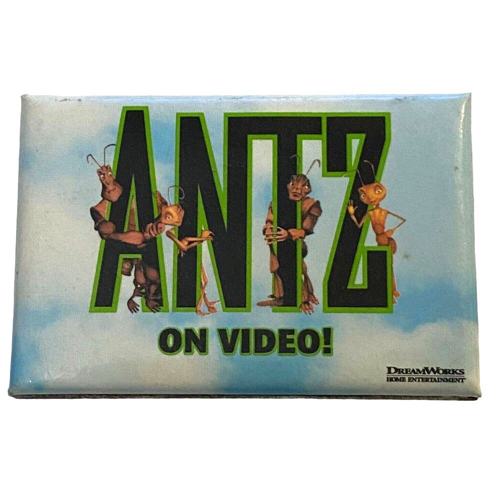 Vtg Antz Pin Exclusive Advertising Promotional Pinback Button DreamWorks